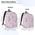 thumbnail image 5 of Horeoi Llama Unicorn and Rainbow for Canvas Backpack for School Outdoor Travel Use Men Women Teenagers Large Capacity with Adjustable Shoulder Straps, 5 of 5