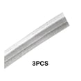 thumbnail image 2 of Naiovety Borde de goma suave ignífugo de PVC, tira de sellado, ajuste flexible de alfombra hecho de bordes de alfombra de PVC Decoración del hogar Plata, 2 of 6
