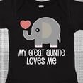 thumbnail image 4 of Inktastic Great Auntie Loves Me Elephant Boys or Girls Baby Bodysuit, 4 of 5