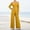 Yellow, variant on BRGZLK Off Shoulder Jumpsuit for Women Casual Trendy Colorblock Long Sleeve One Piece Overalls Lightweight Comfort Wide Leg Rompers with Pockets Clubwear Party Dressy Jumpsuits Navy L