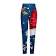 thumbnail image 5 of SwiftWear High Waisted Leggings for Women Comfy Festive Holiday Themed Printed Legggings Workout Christmas Leggings Yoga, Blue XL, 5 of 5