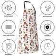 thumbnail image 5 of Pofeuu Merry Christmas Santa Print Waterproof Apron with Pockets Adjustable Cooking Aprons Kitchen Bib for Baking Household Cleaning, 5 of 8