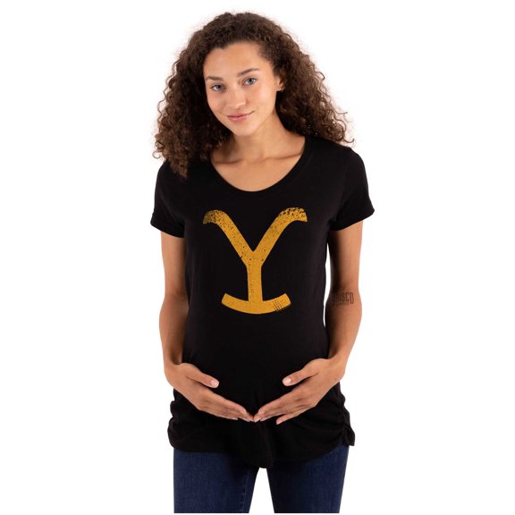 Yellowstone Dutton Ranch Y Brand Women's Maternity T Shirt Tee Brisco Brands S