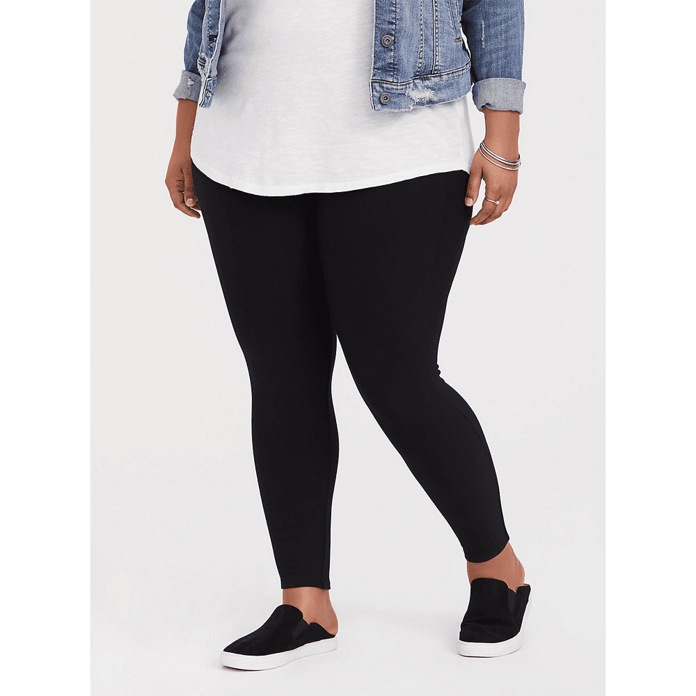 YOLIX 2 Pack Plus Size Leggings with Pockets for Women, High