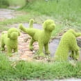 thumbnail image 6 of Flocked Puppy Garden Statue Artificial Green Grass Dog Ornament Outdoor Decor Resin Animal Figurine for Courtyard Lawn Patio Yard Art Landscape, 6 of 6