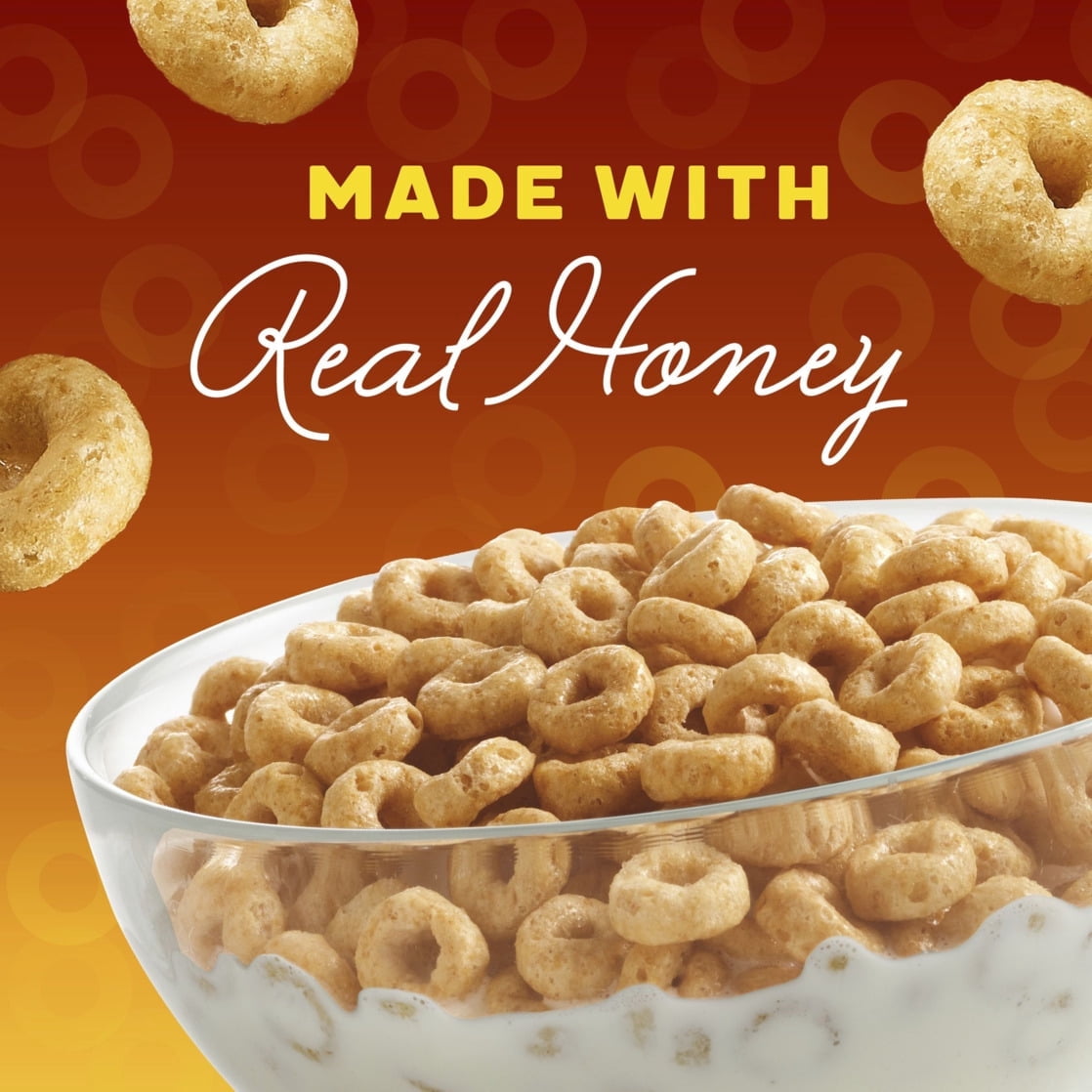 Pack of 3 Honey Nut Cheerios Cereal, Family Size 18.8 oz Each, Heart Healthy with free Valuenest Water Bottle