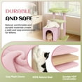 thumbnail image 5 of Ktaxon 27.5in Cat Tree, Multi-Level Tower with Scratching Post & Pad, Padded Bed for Kittens & Indoor Cats, Jelly Pink & Green, 5 of 9
