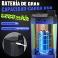 thumbnail image 2 of Regadera Portatil Recargable, [Larga Duración] 6000mAh Regadera Camping Electrica con Pantalla LED, 4 Modos de Pulverización, Ducha Portatil IPX7 Impermeable para Senderismo, Viajes, Coche, 2 of 8