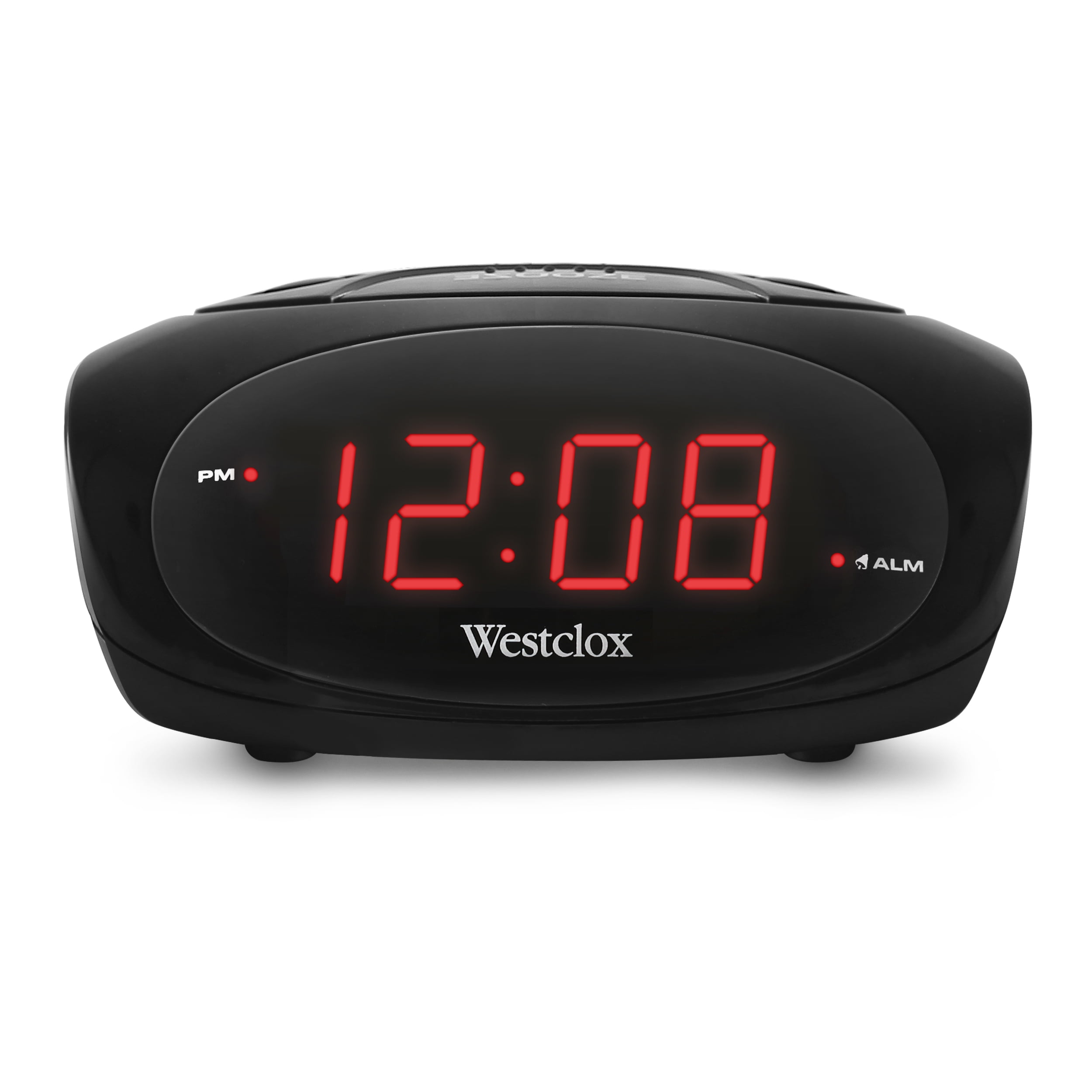 70044A Black Super Loud Electric Digital Alarm Clock with 0.6" Red LED Display