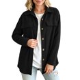 thumbnail image 6 of Enjoytime Jackets for Women Lapel Long Sleeve Button Down Shacket Fall Trendy Casual Coat Plus Size Clothes, 6 of 7