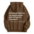 thumbnail image 5 of Dear Person Behind Me Jesus Hoodies for Women Fall Winter Long Sleeve Christian Hooded Sweatshirt with Pockets Pullover Tops, 5 of 8