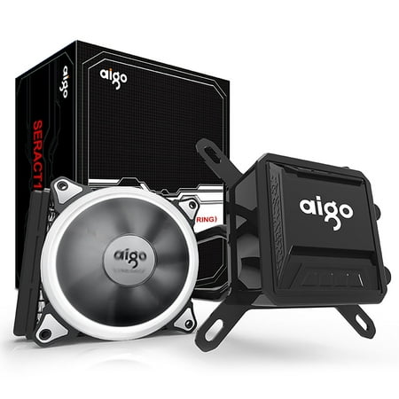 Aigo CPU Liquid Cooler Kit 120mm Fans Water Cooling Radiator
