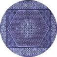 thumbnail image 1 of Ahgly Company Indoor Round Persian Blue Traditional Area Rugs, 8' Round, 1 of 4