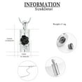 thumbnail image 2 of Rose Flower Cylinder Cremation Jewelry for Ashes Urn Necklace Lockets for Human Ashes Pet Ashes Holder, 2 of 7