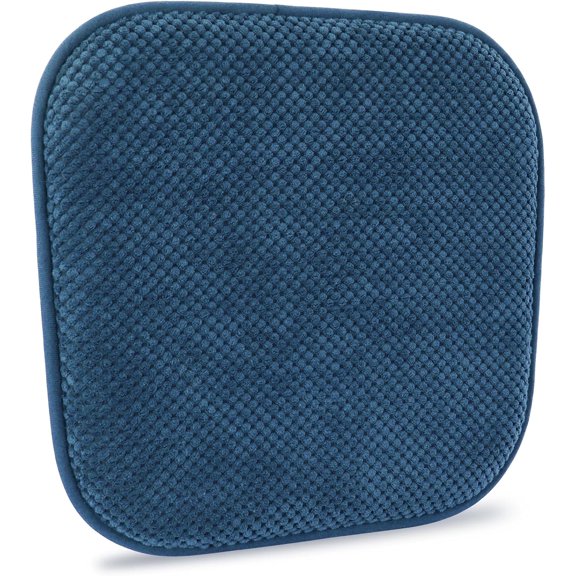 FUNING Kitchen Chairs Cushions Non Slip Foam Office Seat Cushions Washable Soft Thick Pads Large Wooden Metal Tapered Dining Chair Cushions,17" x 15"