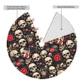 thumbnail image 2 of Picia rock record Skull Print Christmas Tree Skirt , Christmas Tree Skirt Ornaments for Merry Christmas Holiday Party Decorations Indoor Outdoor-48", 2 of 7