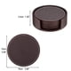 thumbnail image 5 of Posavasos para bebidas, posavasos de cuero con soporte, juego de 6, protege los muebles de marcas de agua, arañazos y daños, color marrón, 5 of 8