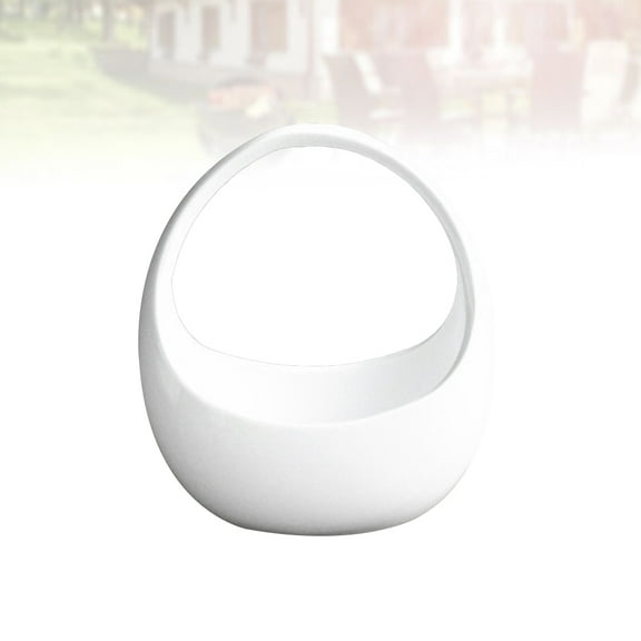 OUNONA  Flower Basket Pots Ceramic Hanging Horticulture Porcelain Fleshy Flowerpot