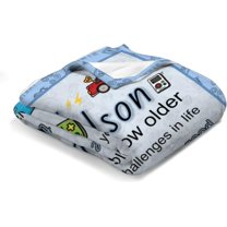 Grandson Gift Blanket Throw, Grandson Gifts from Grandma, to My Grandson Blanket from Grandma Grandpa, Birthday Gifts for Grandson from Grandma, Valentines Easter Gifts for Grandson-30 * 40