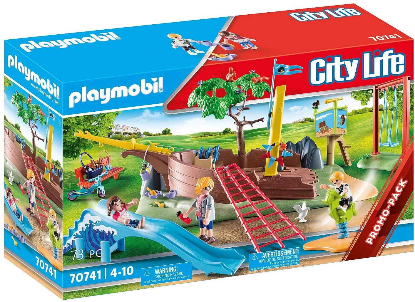Megalopolis Skærm faktor Mouse over image for larger view PLAYMOBIL City Life 70741 adventure  playground with shipwreck - Walmart.com