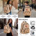 thumbnail image 4 of Yuyamidu Kawaii Capybara 17 Inch Kids School Bag Set, 4 Piece Flap Backpack with Lunch Bag, Pencil Case and Water Bottle Holder, Lightweight Multi-Pocket Backpack for Back to School Season, 4 of 7