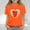 Orange, variant on Spazoro Toddler Girls T-shirts, Casual Summer Crewneck Love Mom Short Sleeve Tops Orange Size 2-13T