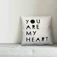 thumbnail image 2 of Creative Products You Are My Heart 18x18 Spun Poly Pillow, 2 of 2
