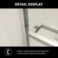 thumbnail image 4 of Shower Door 48" W x 76"H Semi-Frameless Bypass Sliding Shower Enclosure, Chrome, 4 of 5