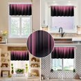thumbnail image 5 of Pink and Black Kitchen Valance Curtain for Window Ombre Abstract Girly Modern Art Fun Small Short Home Living Room Bedroom Bathroom Drapes Fabric 1 Panel, 52" W x 18" L, Gradient, 5 of 6