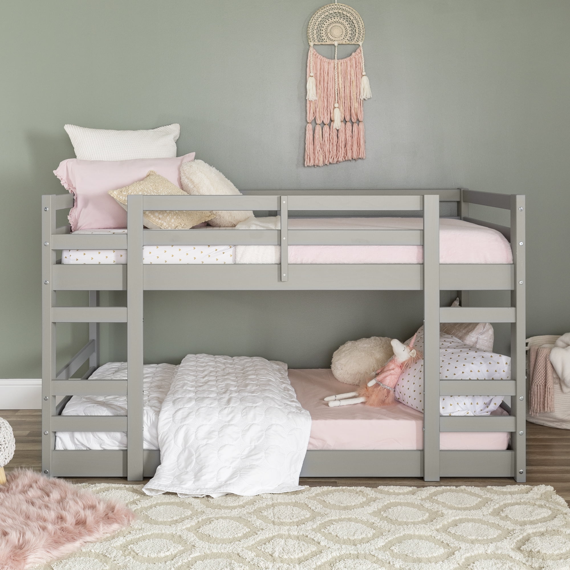 Manor Park Solid Wood Twin Over, Solid Oak Bunk Beds Twin Over Twin