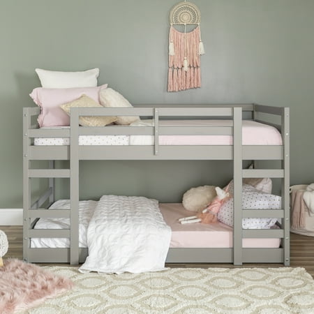 Manor Park Low Wood Twin Bunk Bed White
