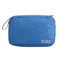 thumbnail image 1 of Bolsa de aseo de 25 x 7 x 13 cm, bolsa de viaje con gancho, bolsa de cosméticos impermeable, bolsa de almacenamiento de viaje azul, 1 of 5