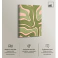 thumbnail image 2 of Magdalena Green Modern Abstract Geometric Canvas Wall Art by Art Remedy, Gallery Wrapped, 10"x15", 2 of 7
