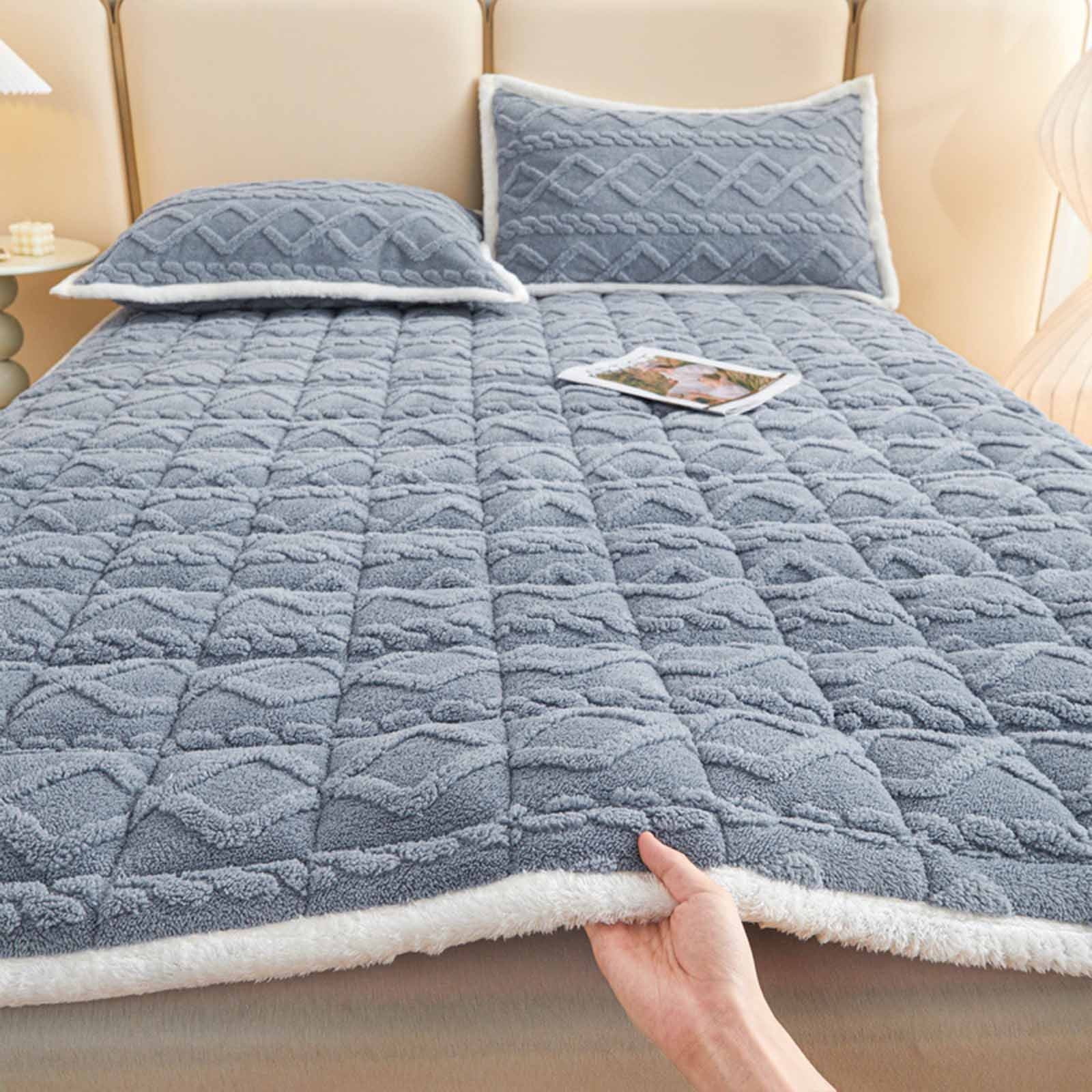 Taffeta Mattress, 2024 New Winter Warm Tatami Mat, Breathable Washable Mattress, Topper Student Dormitory Cotton Padded Mattress 70.87*78.74in