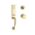 thumbnail image 2 of Baldwin Reserve Scdelxroutrr112 Single Cylinder Del Mar Handleset Round Knob And Traditional Round Rose With 6Al Latch And Dual Strike Venetian Bronze Finish, 2 of 2