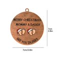 thumbnail image 3 of Baby First Christmas Ornament 2025 Merry Christmas and Daddy Coming Soon See You in 2025 Baby Pregnancy Announcement Xmas Tree Decorations/ Wooden Christmas Decorations, 3 of 8