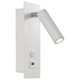 thumbnail image 1 of Apliques de pared blancos 3000K para dormitorio, lámpara de pared LED para interiores, aplique de pared para escalera, interruptor para cabecero/LED 3W COB/pasillos, garajes, hoteles, rotación de 360, 1 of 5