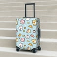 thumbnail image 6 of Rateoe Rabbit Burger Coffee Printed Luggage Cover, Suitcase Protector Fits 18-32 Inch Luggage-X-Large, 6 of 7