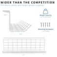 thumbnail image 2 of VIVO White Under Desk Cable Management Tray Organizer for Wire Management, 2 of 3