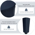 thumbnail image 6 of Atumon Accent Storage Cabinet, Curved Sideboard Cabinet, Modern Storage Cabinet with 4 Doors and Adjustable Shelves, Wood Accent Cabinet Furniture for Corridors Entryway Living Room, Blue, 6 of 10