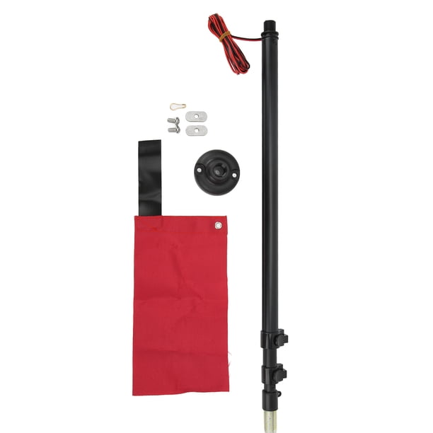Juego de luces de bandera de canotaje, combo de luz de bandera de peso ligero para bote de remos para kayak,Conjunto de luces de bandera de canotaje Combo de luces de bandera Combo de luces de bandera Higoodz Deportes al aire libre