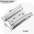 Double opening spring hinge stainless steel twoway free door hinge