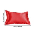 thumbnail image 3 of Clearance! Solid Color Faux Silk Pillowcase Silk No Zipper Envelope Pillow Pillow Cover, 3 of 7