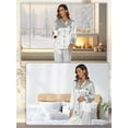 thumbnail image 6 of Pajamas for Women: Syphoria Womens Pajamas, Two-Piece Long Sleeve with Long Pajama Pant Set Button Down Lounge Sets for Women, 6 of 6