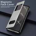 thumbnail image 2 of Dteck Case for Samsung Galaxy Z Fold 7,Magnetic Leather Flip Stand Case,Slim Anti-Drop Protective Hard PC Retro Stylish Business Cover for Galaxy Z Fold 7,White, 2 of 7