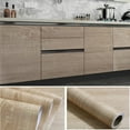 thumbnail image 3 of Wide Wood Grain Home Decor Furniture Waterproof Vinyl Wall Sticker Self Adhesive PVC Wallpaper Kitchen Cabinet Door Sticker, 3 of 10