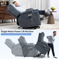 thumbnail image 5 of Tabaray Power Lift Recliner Chair with Massage and Heat, Dual USB Ports, Blue, 5 of 8