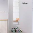 thumbnail image 5 of 4 Pcs 12" x 12" Self Adhesive Acrylic Mirror Home Décor Wall Mounted Mirror Frameless Mirror Tiles Non Glass Sticky Mirror Tile for Bedroom, Gym, Door, 5 of 5