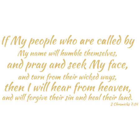 2 Chronicles 714 If My People Who Are Called Vinyl Decal Sticker Quote Large Beige