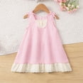 thumbnail image 4 of Edvintorg Dress for Girls Cute Bowknot Princess Birthday Party Dresses Summer Sleeveless Sundress Size 2-7, 4 of 9